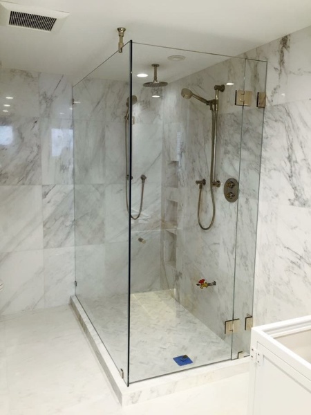 glass shower surround