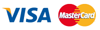 We accept Visa and MasterCard